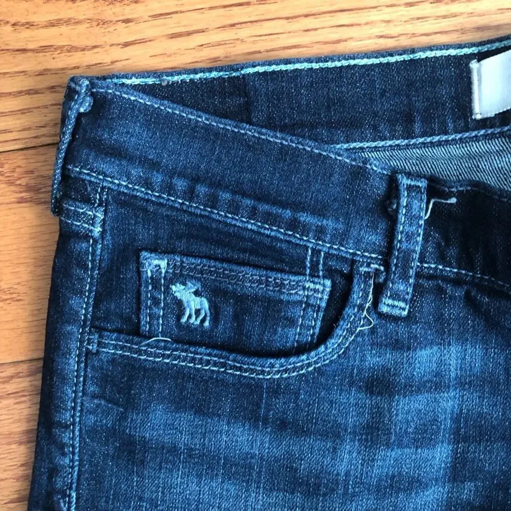 Abercrombie & Fitch Dark Blue Denim Bootie Casual Short Shorts Girls' Size 16
